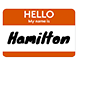 Hamilton Nametag